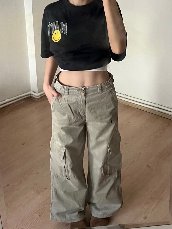 y2k vintage streetwear kargo pantolon — görsel 6/9