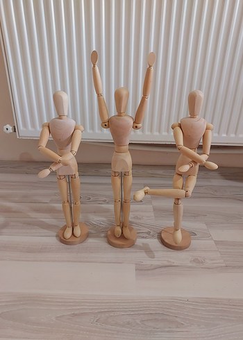 Beden Ahşap adan dekor ikea süs figür oda salon ev çöp adam takı altın