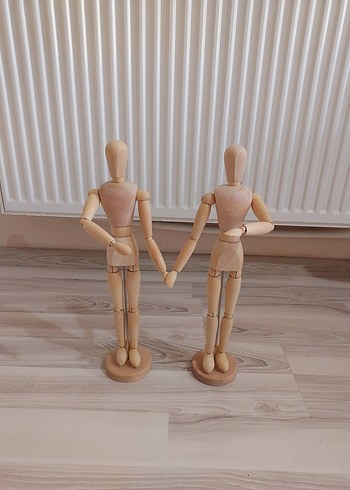 Beden camel Renk Ahsap ikea figür kukla dekor maket adam ikea süs oda dekor ev