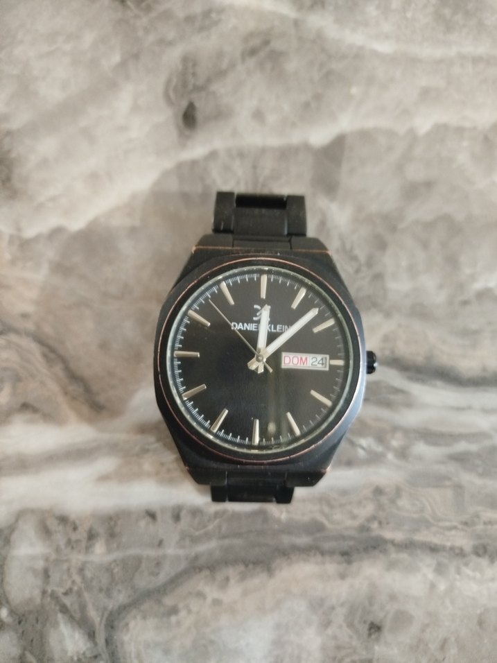 Siyah Daniel Klein Erkek Saat siyah saat çelik saat analog - Görsel 4