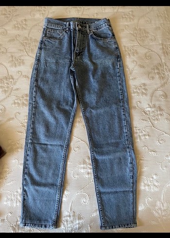 Diğer Yuksek Bel Mavi Denim Jean