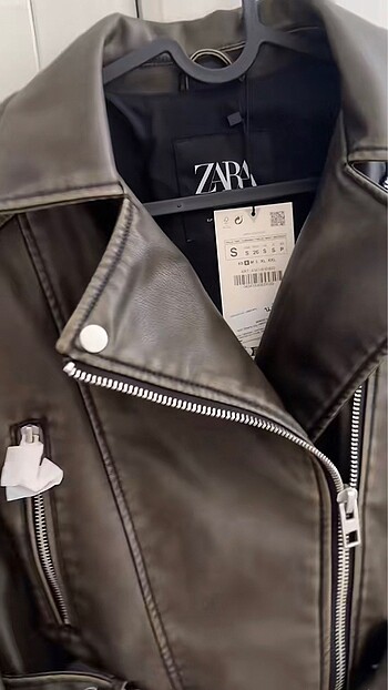 s Beden Zara viral acı kahve deri ceket
