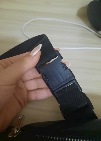 Beden siyah Renk Colins Kemerli Kadın Bel Çantası
