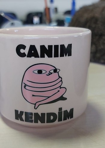 Pembe Pastel Kupa Bardak Canım Kendim