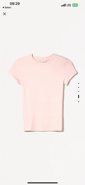 bershka pembe t-shirt
