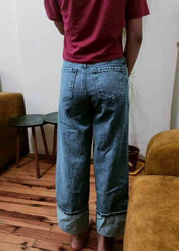 diğer Beden mavi Renk Gri Renk Salaş Kesim çocuk Denim Jean 9.10 yaş