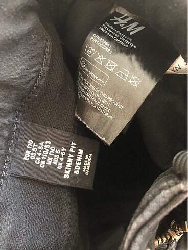 4 Yaş Beden H&m erkek çocuk pantolon