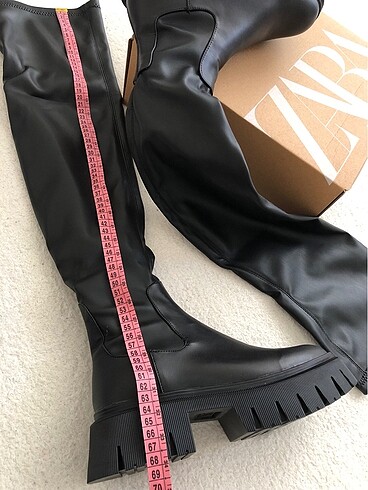 Zara Uzun Deri Bot - Görsel 5