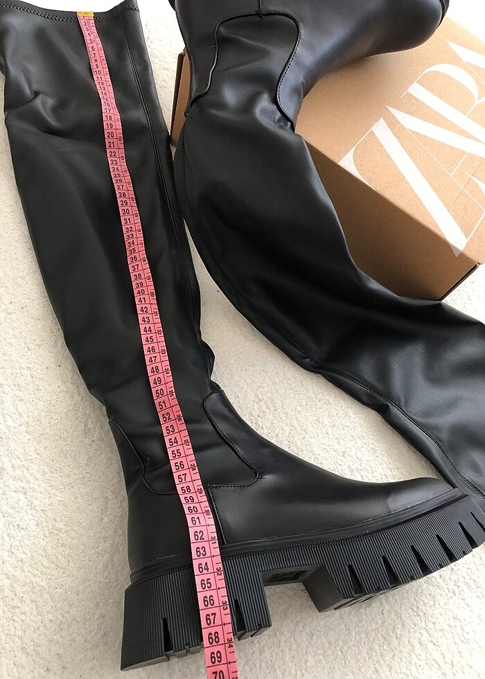 Zara Uzun Deri Bot - Görsel 5