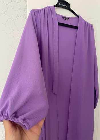 Uzun Kollu Mor Kadın kimono