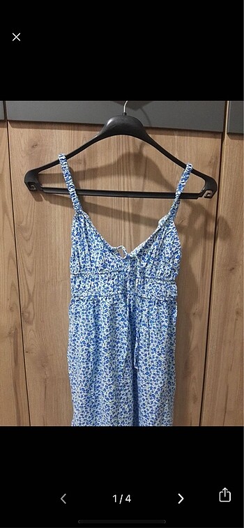 Pull bear çiçekli kısa elbise