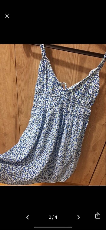 Pull and Bear Pull bear çiçekli kısa elbise