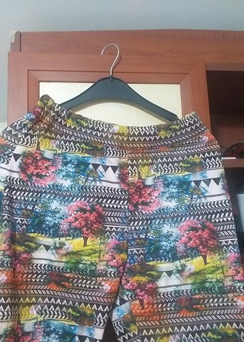 Diğer Renkli Bohem Kadın Pilili Pantolon