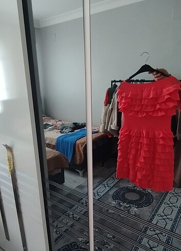 Diğer Straplez mini elbise