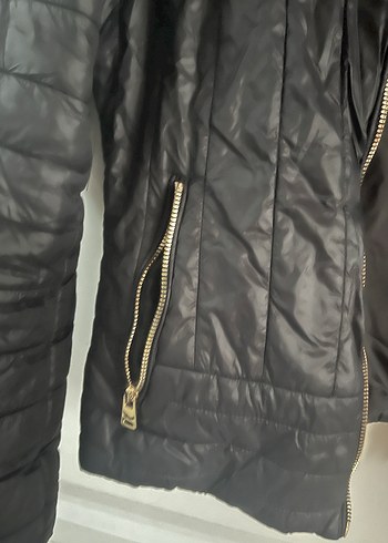 LTB Siyah Deri Biker mont Fermuarlı