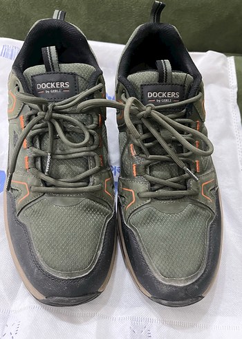 Dockers Erkek Outdoor Gri-Yeşil Bağcıklı Spor Ayakkabı