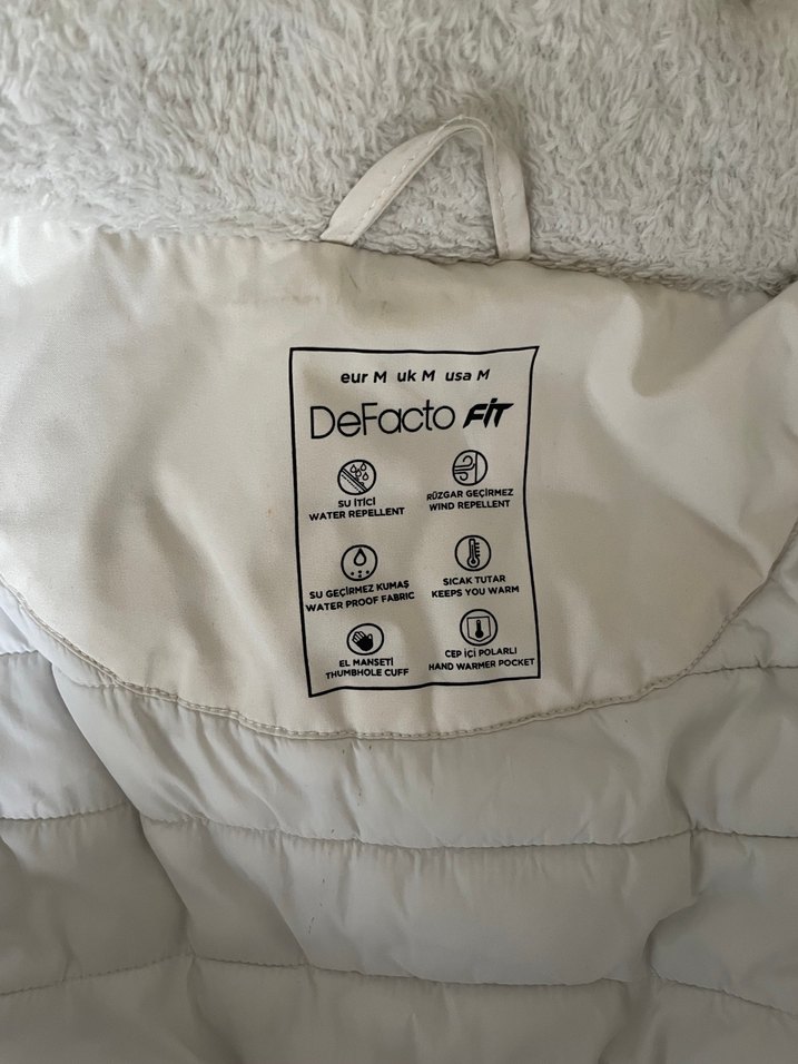 Defacto Beyaz Fermuarlı Kadın Spor Mont - Görsel 4