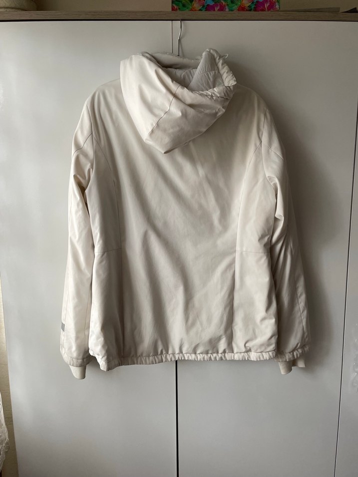 Defacto Beyaz Fermuarlı Kadın Spor Mont - Görsel 3