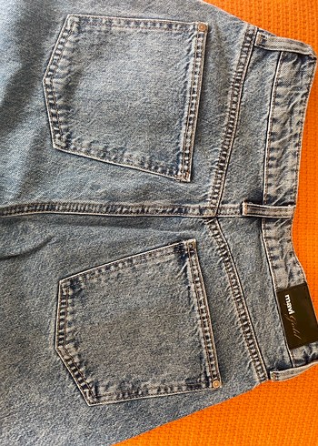 Geniş Kesim Midi Boy Malibu Mavi Denim Kadın Jean - Görsel 4