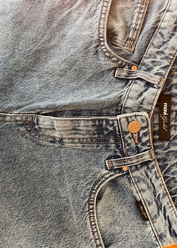 Geniş Kesim Midi Boy Malibu Mavi Denim Kadın Jean - Görsel 3