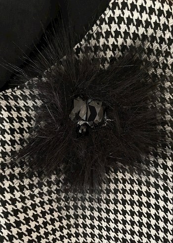 SİTARE Gri Ekose Desenli Uzun Kollu Midi Tunik - Görsel 2