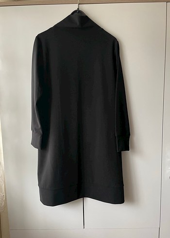 SİTARE Gri Ekose Desenli Uzun Kollu Midi Tunik - Görsel 3