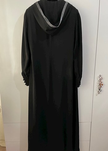 Alvina Siyah Fermuarlı  Ferace - Görsel 3