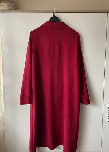 Sitare Bordo Uzun Kollu Düğmeli Kadın Tunik - Görsel 3