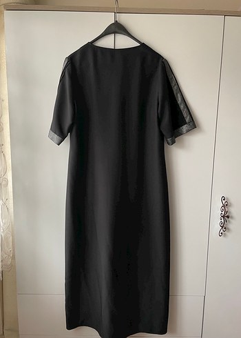 Düğmeli Siyah Uzun Kadın Hırka - Görsel 3