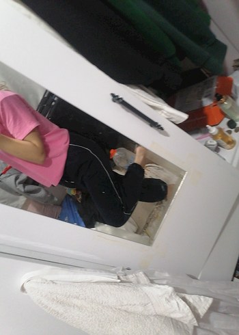 Yandan çizgili ayağı ipli eşofman - Görsel 3