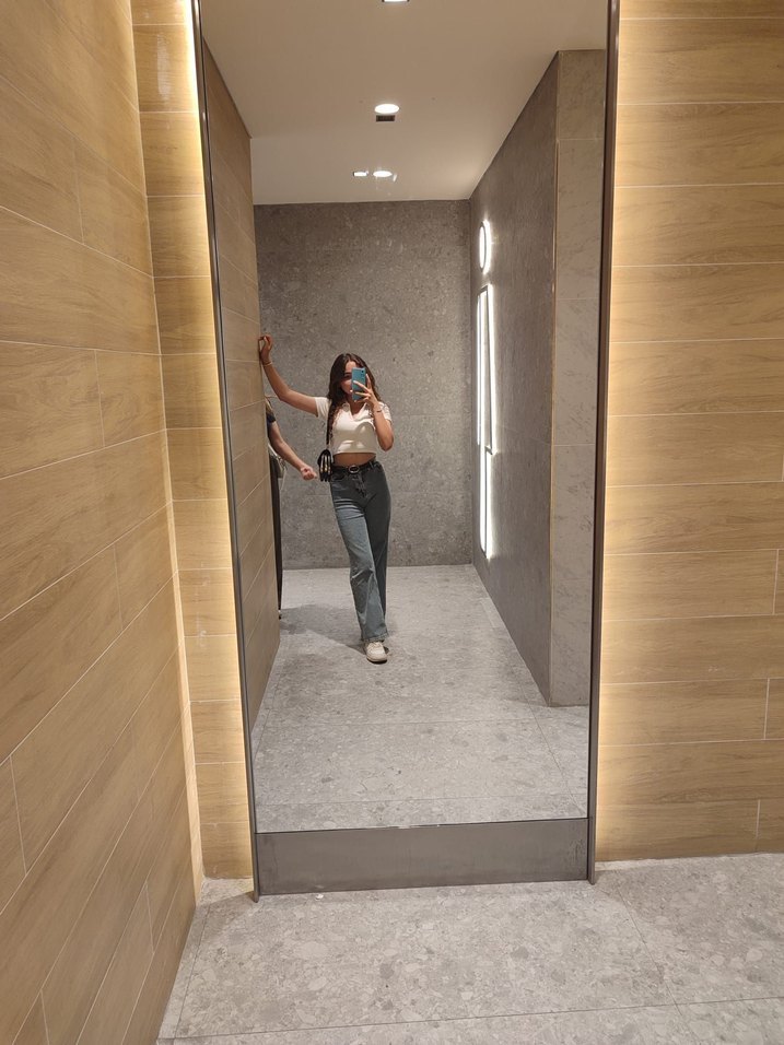 Batik Desenli Kadın Midi Kot Pantolon - Görsel 2