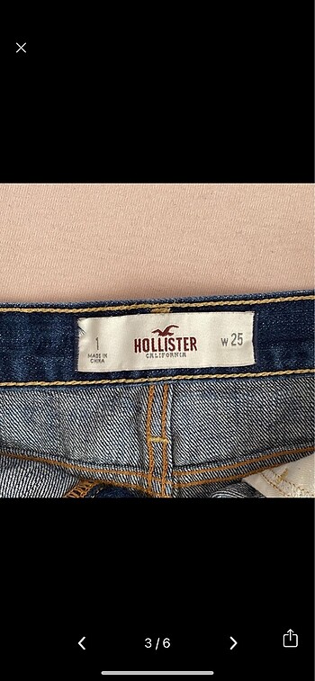 s Beden Hollister mini şort