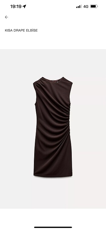 Zara drape elbise