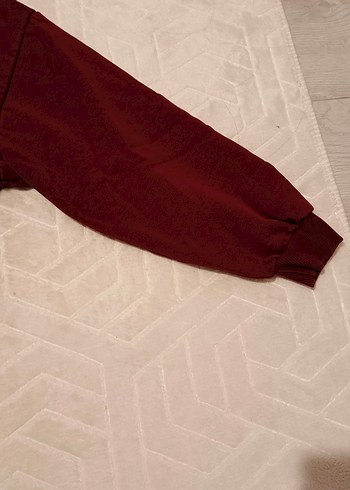 Defacto Bordo Uzun Kollu Baskılı Kadın Sweatshirt