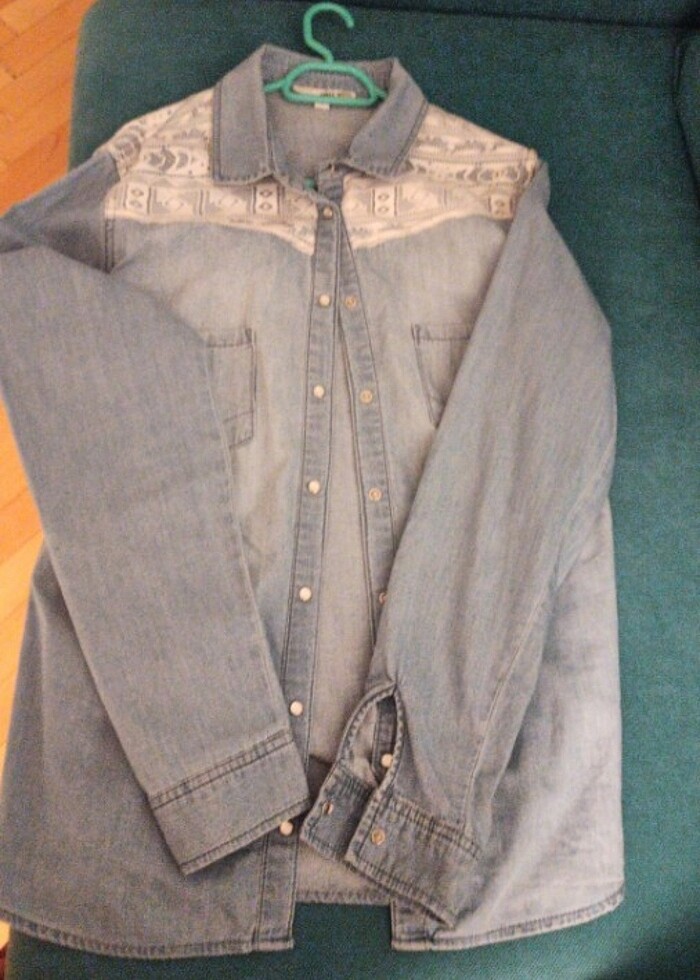 Kadın kot ceket - Görsel 2