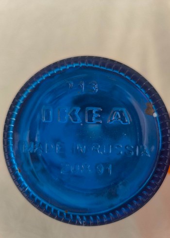 Mavi ve Şeffaf Renkli Vazo Seti - Görsel 5