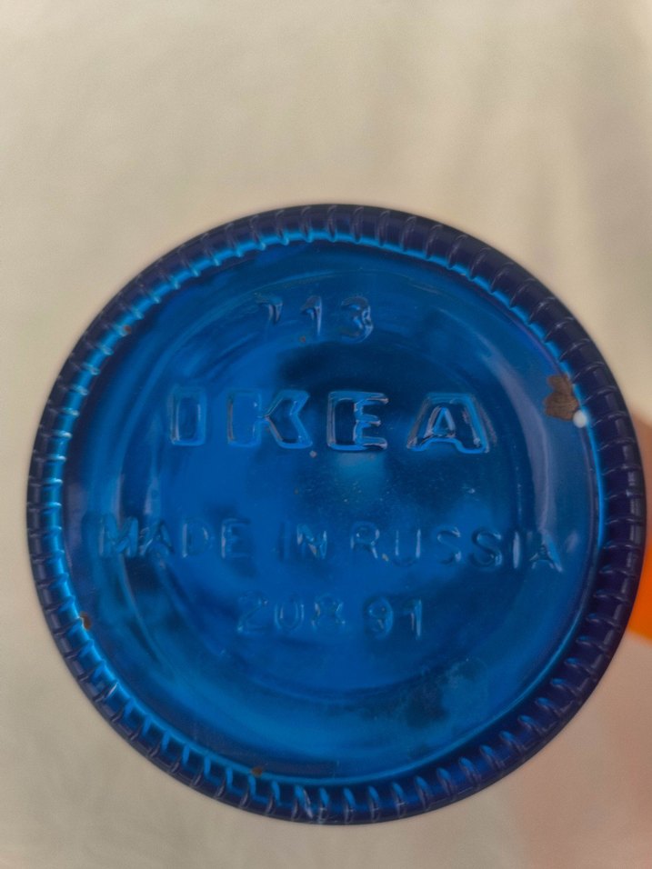 Mavi ve Şeffaf Renkli Vazo Seti - Görsel 5