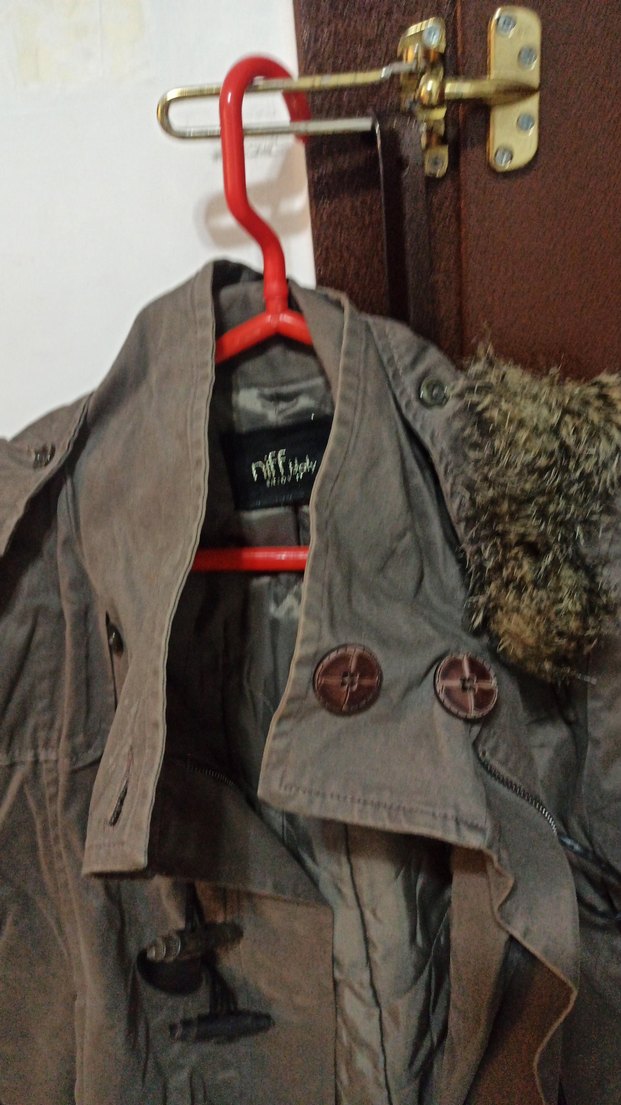 Kürk Detaylı yeşil Kadın Ceket - Görsel 4