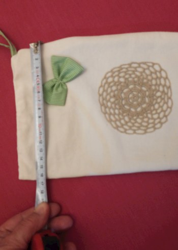 Nakışlı Fiyonk Detaylı Beyaz Bohem Çanta - Görsel 5