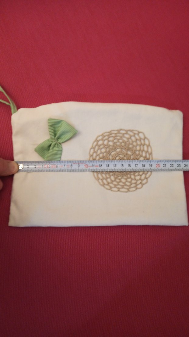 Nakışlı Fiyonk Detaylı Beyaz Bohem Çanta - Görsel 4