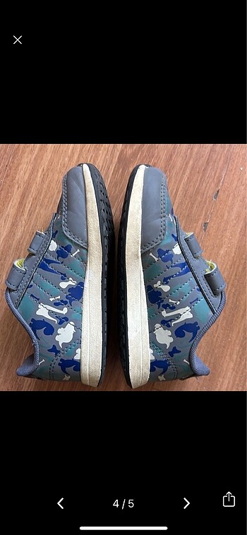 25 Beden gri Renk Adidas Çocuk Spor Ayakkabı