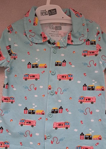 Erkek Çocuk Renkli Baskılı Pijama Takımı(9ay-74cm) - Görsel 2