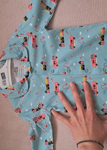 Erkek Çocuk Renkli Baskılı Pijama Takımı(9ay-74cm) - Görsel 3