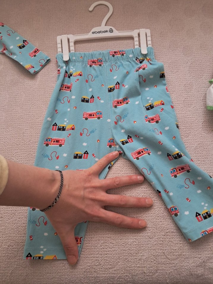Erkek Çocuk Renkli Baskılı Pijama Takımı(9ay-74cm) - Görsel 4