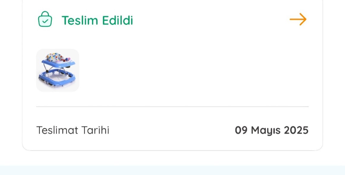 Renkli Mavi Bebek Yürüteci - Görsel 3