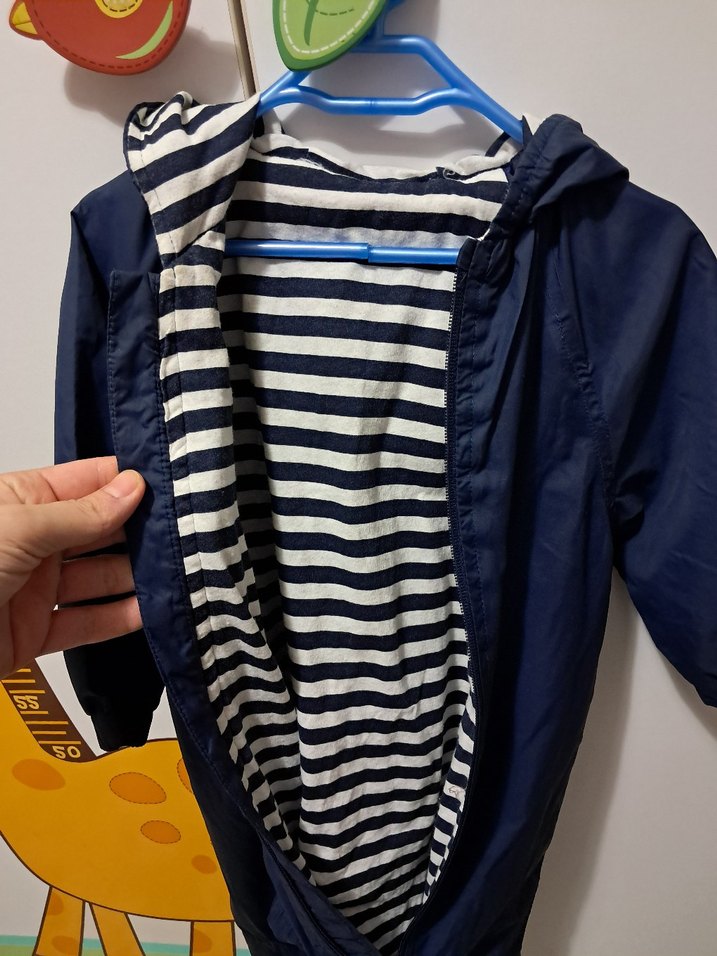 Koyu Mavi Bebek yağmurluk - Görsel 2