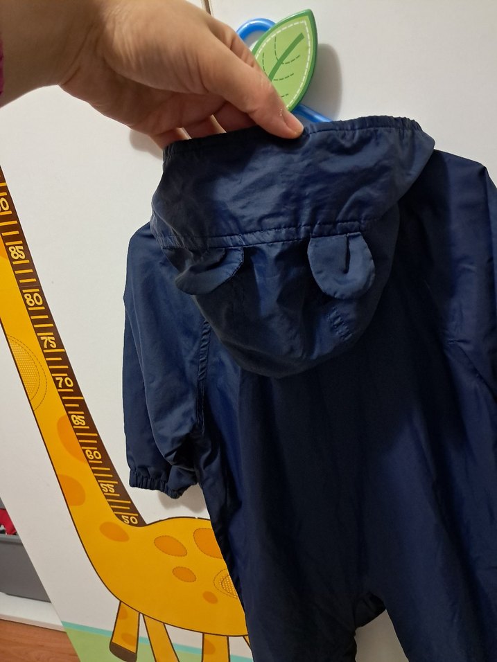 Koyu Mavi Bebek yağmurluk - Görsel 3