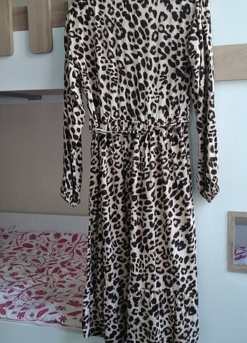 38 Beden Leopar elbise