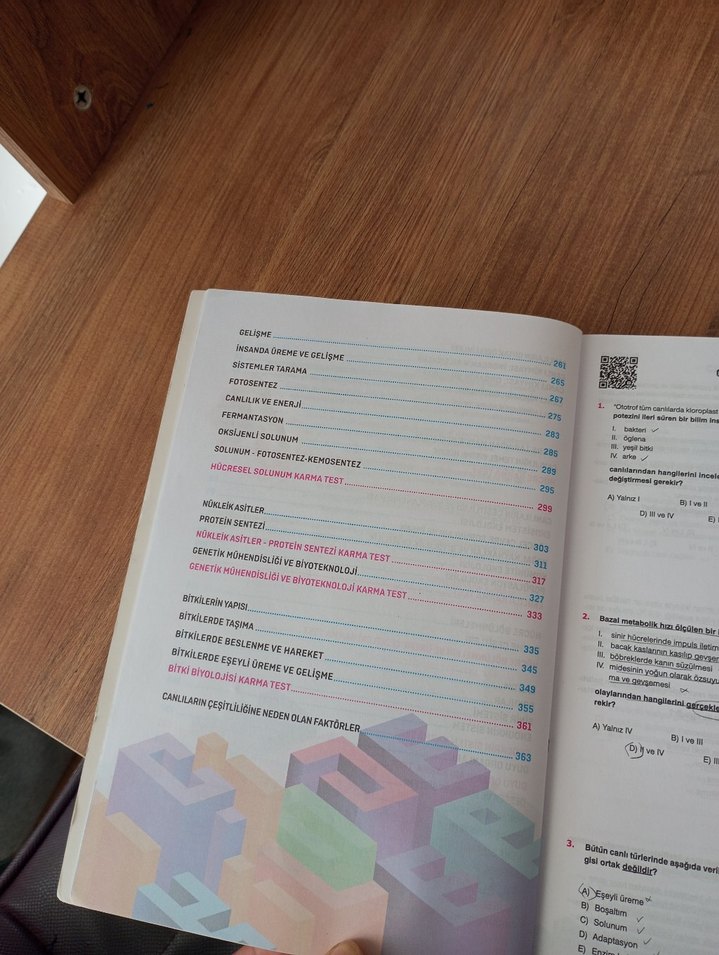 TYT/AYT Biyoloji Soru Bankası - Supara - Görsel 3