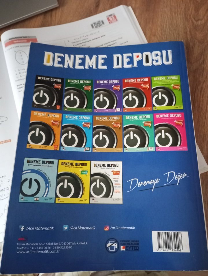 Acil Matematik AYT Soru Bankası - Görsel 2